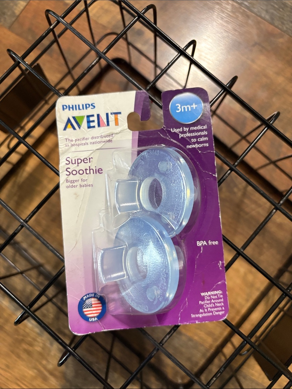 Philips Avent Super Soothie Pacifiers - Clear/Light Blue